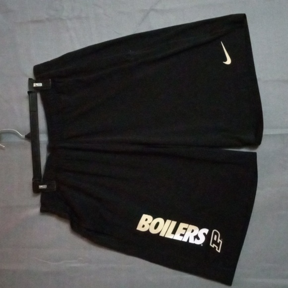 Nike Dri Fit Shorts Size M  Black Purdue Boilers Pre-owned - Picture 1 of 11